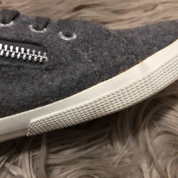 Superga Wool Blend HighTops-Gray-Sz 39.5-Side Zip Details/Lace Up Front - Picture 12 of 16